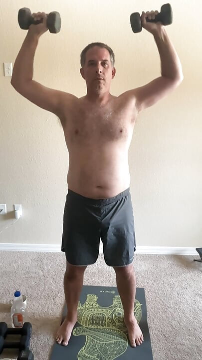 Stretching and lifting weights