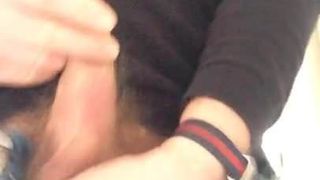 gentle foreskin masturbation cum