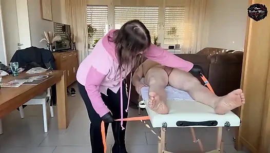 DomLady Mia SlaveOfM Hell of Pain Whips CBT and Punishment with Electricity and Nasty Braces - Part 3