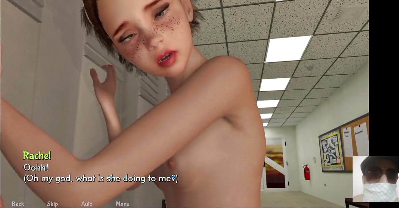 Four Lesbian 18 Plus Teen Fucks Each Other in the Village Hallway and Got Caught by the Teacher!