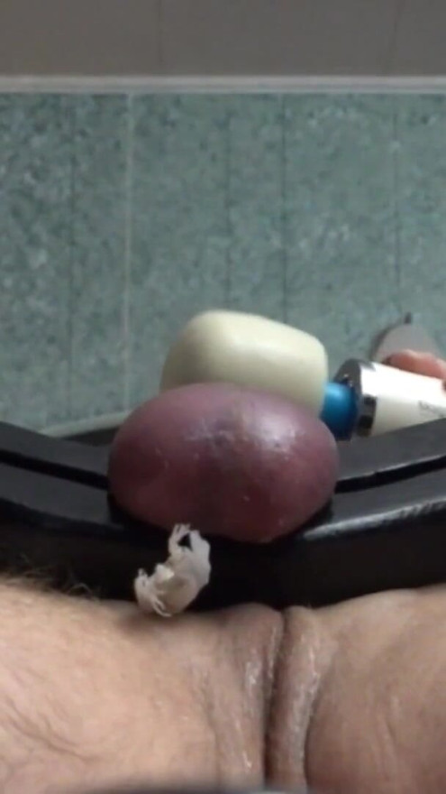 Male Slave in the Ball & Wrist Stock with Machine Fuck & CBT | Clip 2