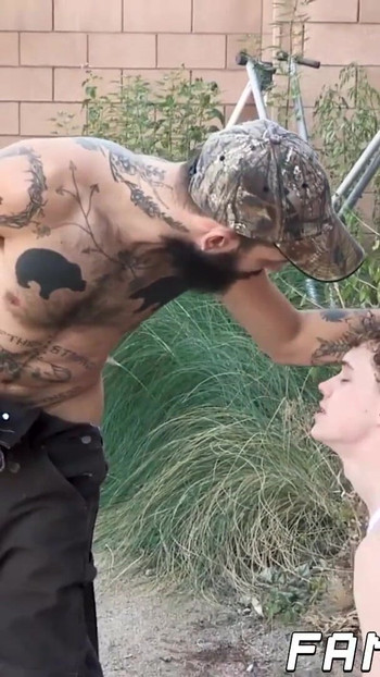 Iconic moment from "Inked hillbilly barebacks homo delinquent stepson"