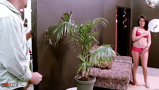 Pretty Brunette Ashli Ames Fucked by Older Pervert