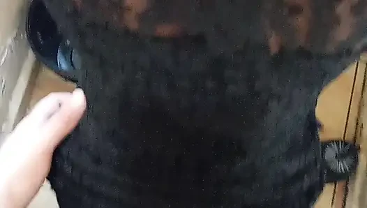 Siyah Sürtük Siyah Seksi Elbiseli Beyaz Adam Domaltmalı Ve Sakso Çekiyor
