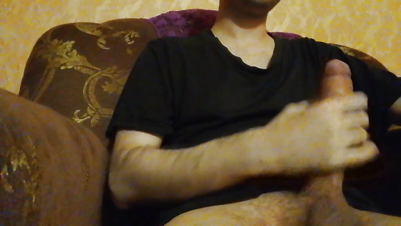 Horny Guy Jerking and Cumming. so Much Thick Cum