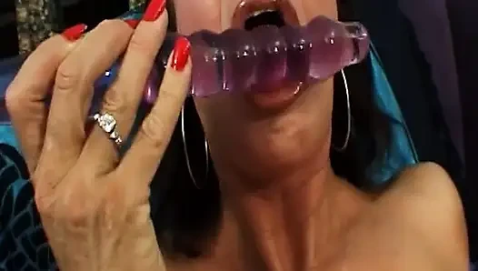 Busty MILF Fingers Hairy Pussy Dripping Wet in Lingerie