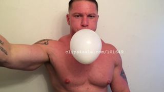 Balloon Fetish - Brock Blowing Balloons Video 2