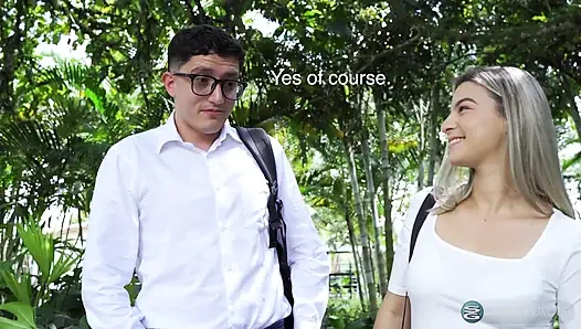 Latina Schoolgirl Lia Tovar Creams All Over a Big, Hard Cock