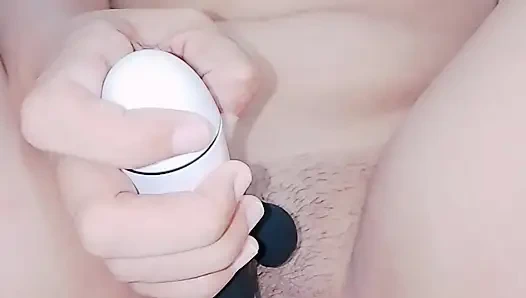 Geiles asiatisches teen solo-creampie