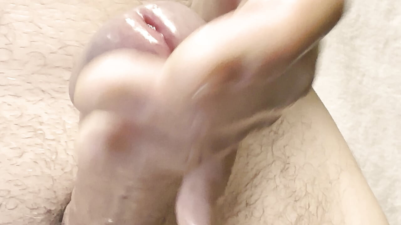 I love you, and I'm showing you my cock up close while I masturbate
