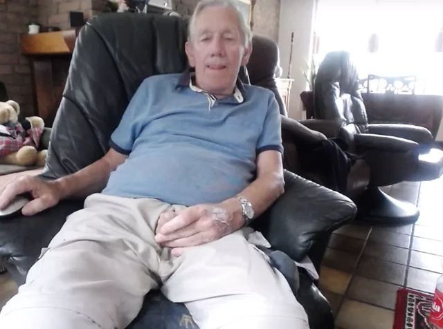 Grandpa chill and stroke