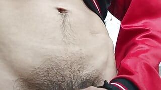 masturbation of a good young cock in close-up