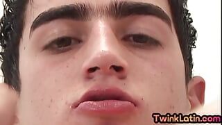 Real Latin twink in doctor uniform fingers ass in infirmary