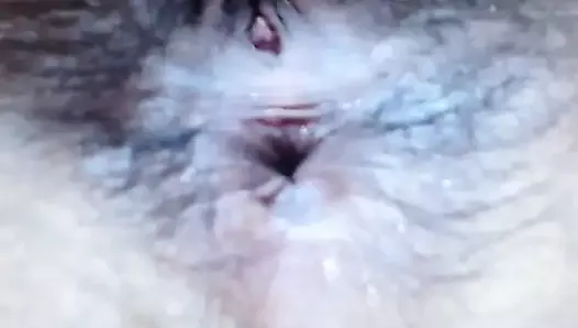 Hairy bush cam girl spreads ass and pussy
