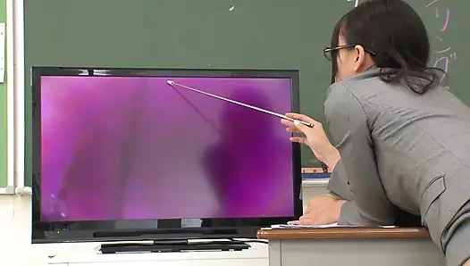 Hot Teacher Gets Fucked by 2 Students