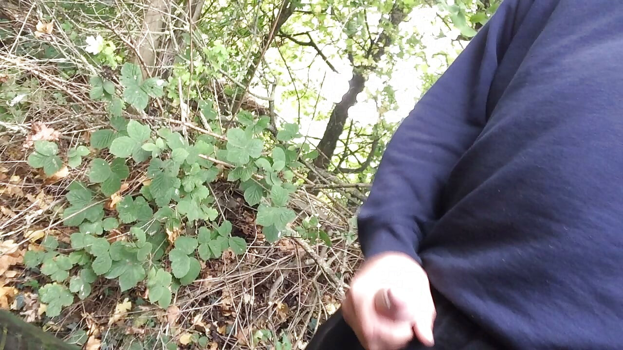 Wank in the woods