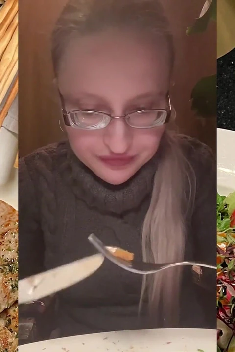 在餐厅的Asmr晚餐