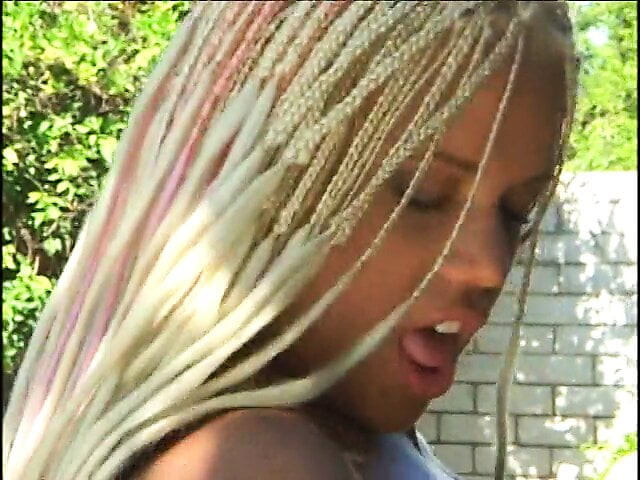 Black girl straddles and rides white with her nice round ass