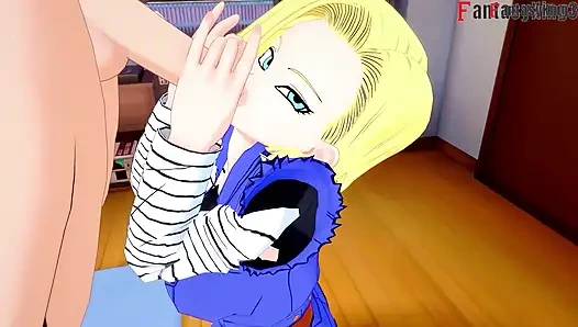Android 18 enters college to continue fucking Gohan - Dragon Ball zex Series