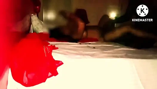 Mallu kız karwachouth'u büyük zenci ile kutluyor