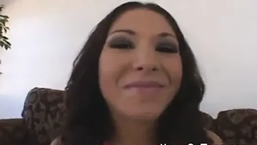 Hot latina step mom fucking two cocks