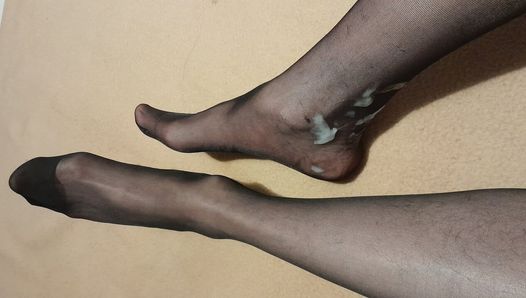 Big on black nylons. I love to on nylons. I also splashed a lot of black nylons and leggings