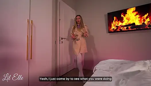 Случайный секс с сестрой моей подруги с большими сисечками - Lil Elle