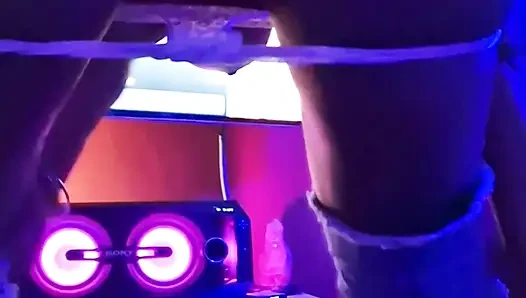 Perverted father-in-law enjoys my tight pussy in the middle of the darkness of my boyfriend's room