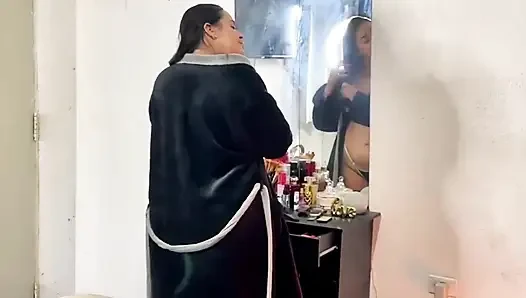 Measure the Big and Hot Ass of the Brunette What Will Be the Size of That Ass