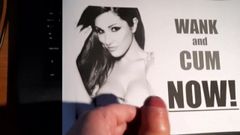 Speedy wank and cum tribute for Lucy Pinder