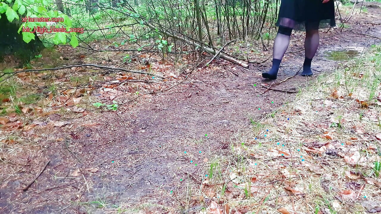 Med strumpor i skogen
