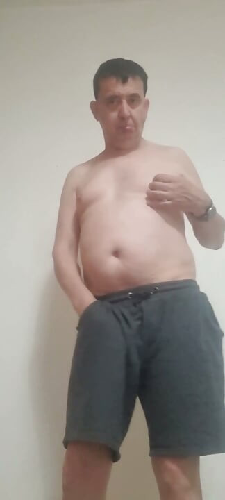 Masturbating with and without shorts