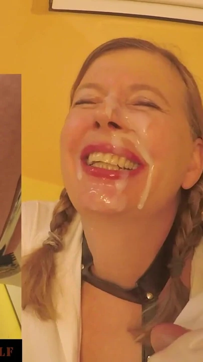 Iconic moment from "Huge load of cum in mouth and face of the Little Sunshine MILF"