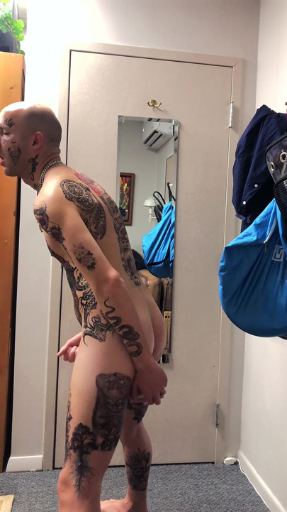 Tatted Twink Masturbation Solo
