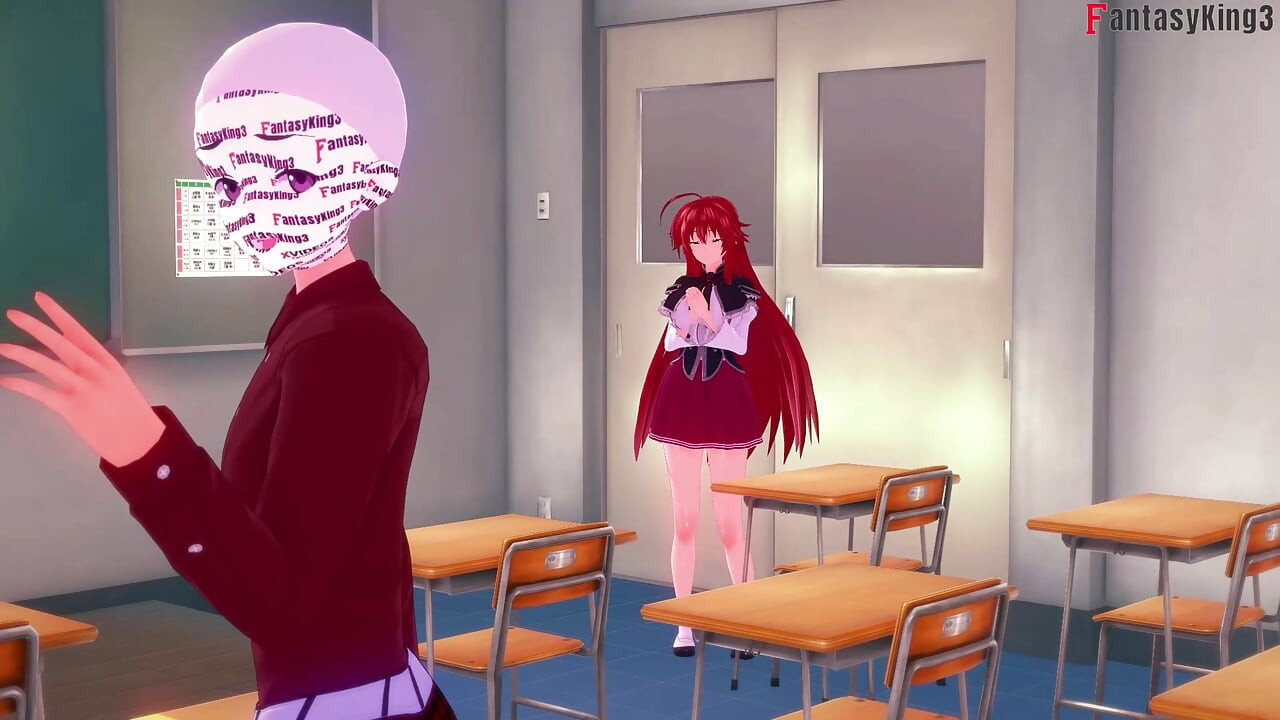 Rossweisse erwischte mich fast beim ficken mit Akeno - AUF DERER, DER NTR Madness Serie