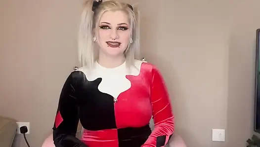 Versuche, die Herausforderung nicht zu rülpsen, harley Quinn Cosplay