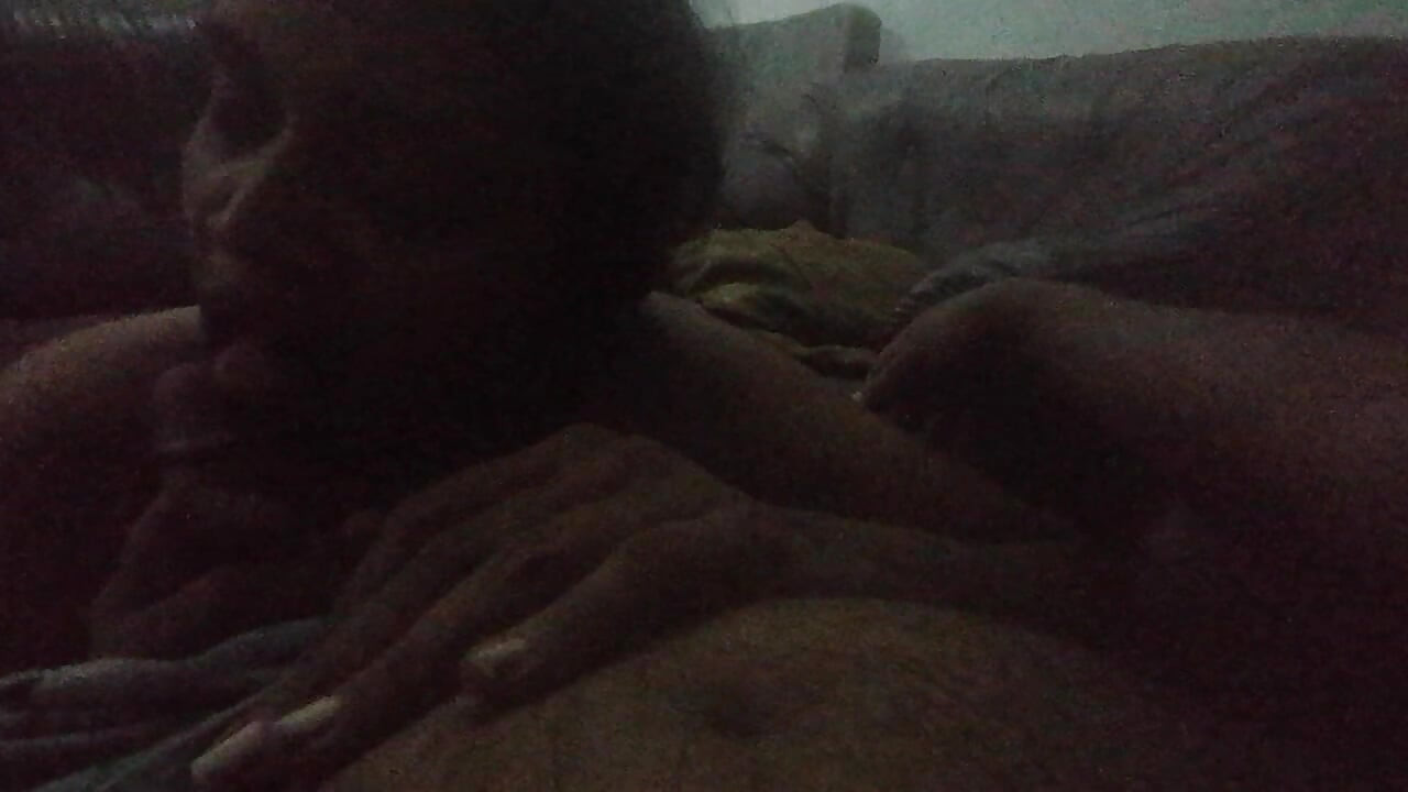 Father in Law's Gigantic Dick Hangs Out Under His Sarom for Step Daughter