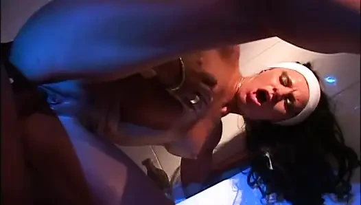 Beautiful MILF Ass Fucked and Cumshot in Mouth by a Monster Black Cock in the Sauna