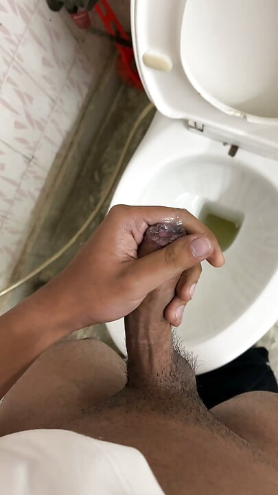Solo masturbating and cumshot