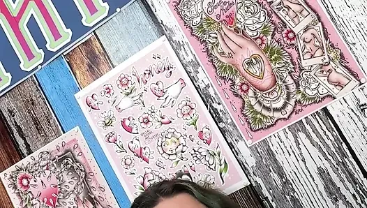 Naughty Tattoo Shop Session - Reverse Cowgirl Dildo Anal While Getting Inked