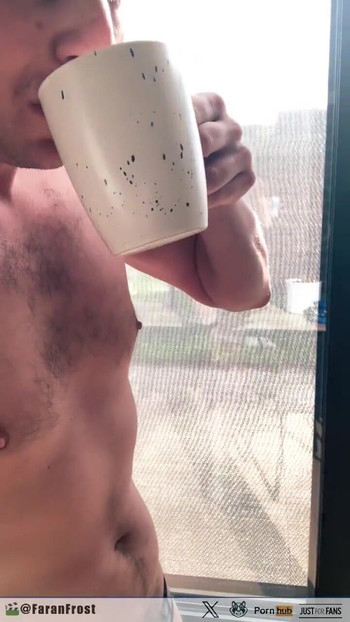 Powerful moment from "Multiple cum loads on food and eating it"