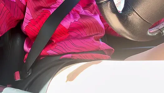 I pulled over and rubbed my pussy in the car until I had an intense orgasm.