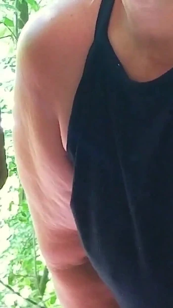 Thrilling moment from "bbw neighbor giving me head in the woods"