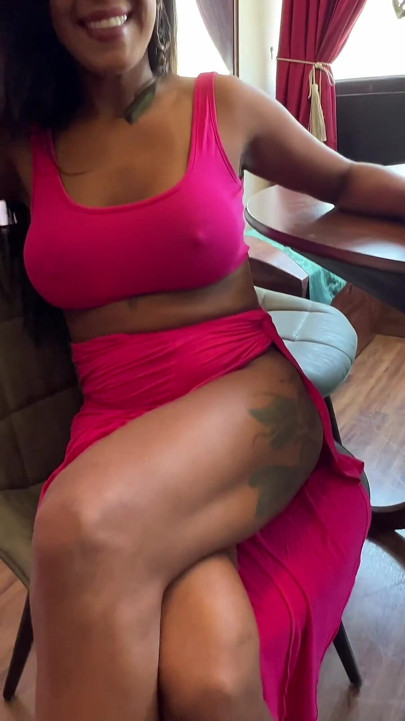 Spectacular Brazilian Indian Woman Sitting on a Pole with Lust