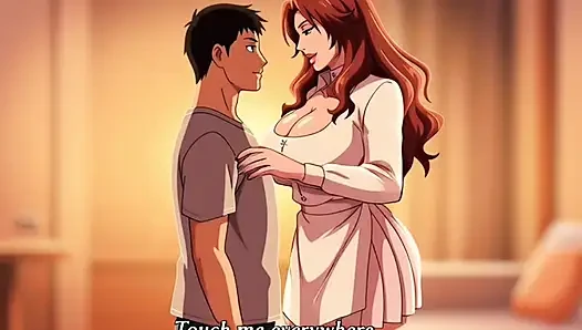 Big tits stepmom teaching her stepson the pleasures of intimate touch