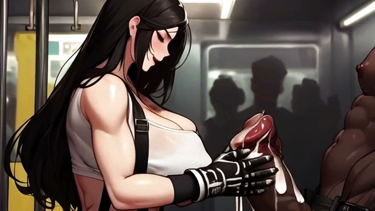 Tifa Searches for Dick on the Train