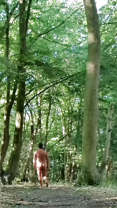 Fully Naked Walk in a Forest