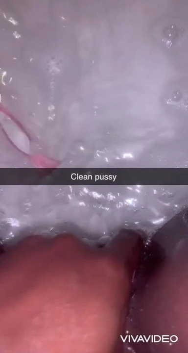 Cleaning my little pussy