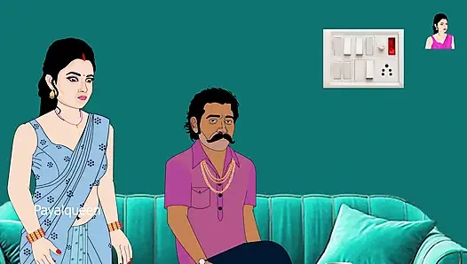 Pembantu payal bhabhi disetubuhi oleh bos tua