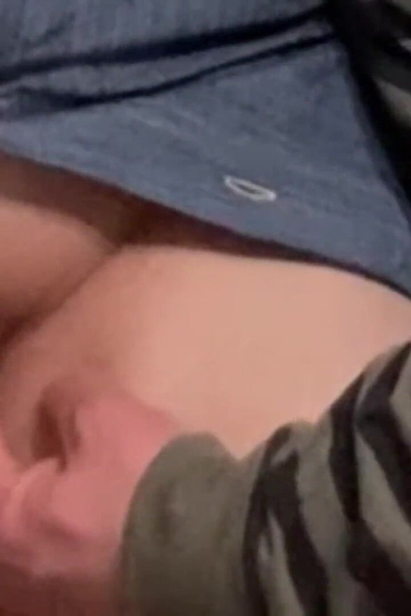 Dirty Hobby! Old Man Fingering Perfect Pussy in Public